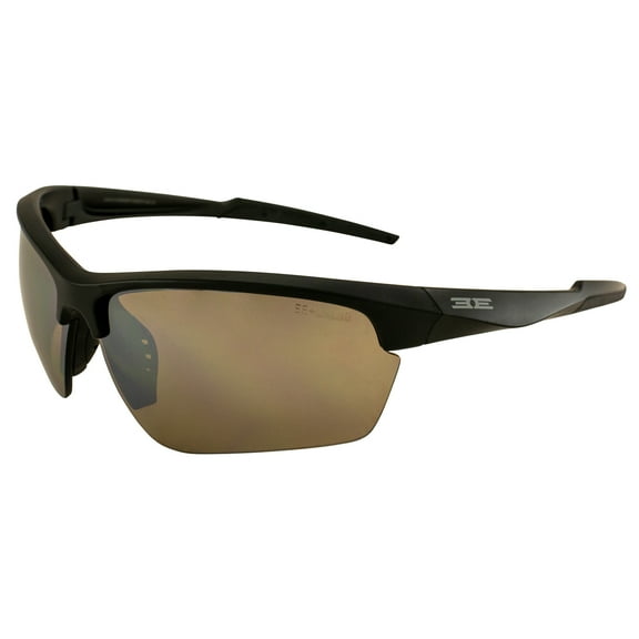 Epoch Eyewear Kennedy Golf Sunglasses Black Frame w/High Clarity Brown Lens