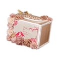 thumbnail image 3 of Caja de madera para tarjetas de regalo, resistente, de gran tamaño, hermosa caja reutilizable para tarjetas de boda, para , cumpleaños, Oro BLESIY Estuche para tarjetas de boda, 3 of 6