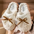thumbnail image 5 of Fesfesfes Women's Thermal Slippers Soft And Comfortable Furry Warm Fleece Lined Slippers With Non-slip Soles Women's Home Bedroom Slippers Women Dress Shoes 7.5-8.5(40-41), 5 of 7