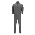 thumbnail image 3 of Zylarhe Men And Women Sports Suit Autumn And Winter Leisure Solid Color Zipper Sweater Pants With Sports Suit Jacket Suit for Men, 3 of 9