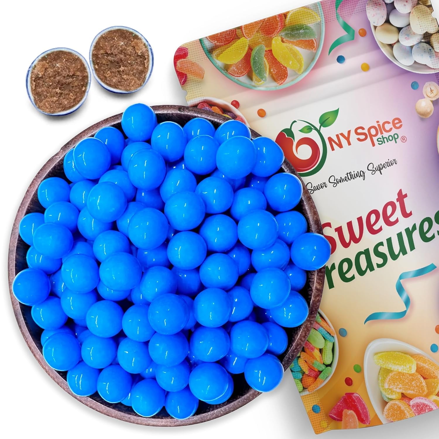 NY Spice Shop Royal Blue Sixlets - 1 Pound - Sixlets Candy