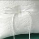 thumbnail image 2 of Wedding Ring Pillow Ivory Satin Ribbon Bow Pearls Lace Floral Embroidery Ring, 2 of 5