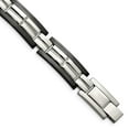 thumbnail image 2 of Primal Steel Stainless Steel Black IP Plated 8.5 in Bracelet, 2 of 7