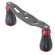 thumbnail image 5 of Mango de carrete de pesca de 85MM, carrete de Baitcasting de Metal de carbono, reemplazo de manivela izquierda derecha, negro y rojo, 5 of 5