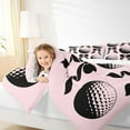 thumbnail image 4 of Feelyou Golf Sports Queen Comforter Set, Kawaii Pink Bowknot Bedding Comforter Set, 3pcs, 4 of 8