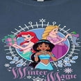 thumbnail image 3 of Disney Princesses - Ariel, Rapunzel, & Jasmine - Winter Magic - Juniors Fitted Graphic T-Shirt, 3 of 5