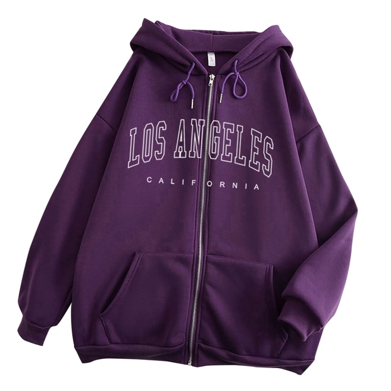 adviicd Purple Hoodie Women Casual Letters Print Crop Top Loose Pullover  Friends Shirt Teen Girl TV Show Hoodie Sweatshit Casual Hooded - Walmart.com