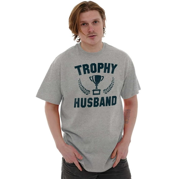 Trophy Husband Best Partner Hubby Men's Graphic T Shirt Tees Brisco Brands S