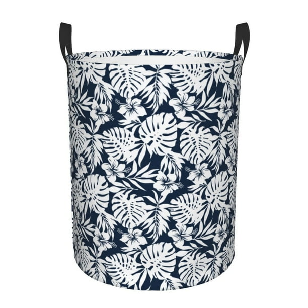 Fotbe Hawaiian Style Cesto de Ropa con Asas, Cesto Impermeable de Gran Capacidad, Bolsa de Lavado para Dormitorio, Cesto de Ropa con Ruedas y Asas-Medium