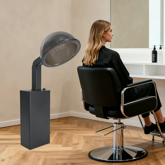 Hooded Hair Dryer with Adjustable Temperature & Timer, 1200W Efficient Motor, Overheating Protection, Large 12” Drying Hood, Safe for Home & Salon Use