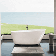 thumbnail image 5 of 67'' Acrylic Freestanding Soaking Bathtub with Integrated Slotted Overflow and Brushed Nickel Toe-tap Drain, 5 of 20