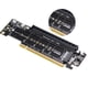 thumbnail image 1 of Adaptador Expansión PCIE X16 A X8+X4+X4 Con Disipador Calor M.2 MKEY SSD RAID M.2 NVME Likrtyny, 1 of 9