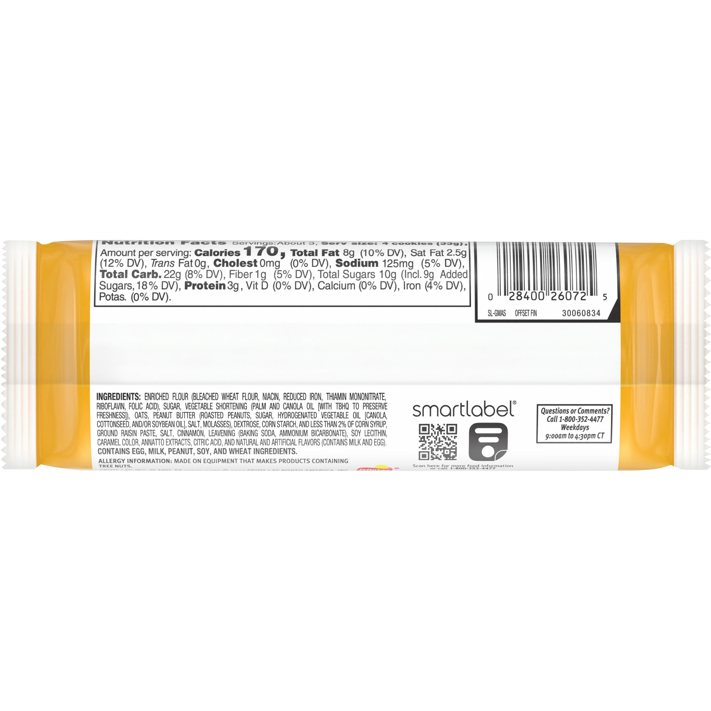 (3 pack) Grandma’s Mini Cookies, Sandwich Crème Cookies Peanut Butter Flavored, 3.245oz Cookie Bag, (Single Pack) (Packaging May Vary)​