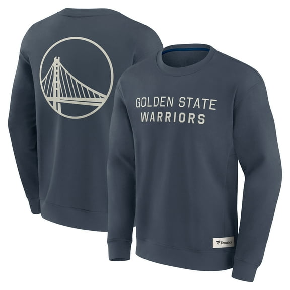 Men's Fanatics Blue Golden State Warriors Elements Future Ground Lettering Pullover Sweatshirt