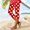 Red, variant on Patlollav Womens Summer High Waisted Polka Dot Print Capris Matching Slim Fitting Yoga Gym Pants S-Xxxl