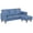 Blue, variant on Homall 72" L-Shaped Modular Sectional Sofa 3 Seat Cloud Sofa Couch with Moveable Ottoman for Living Room,Dark Gray