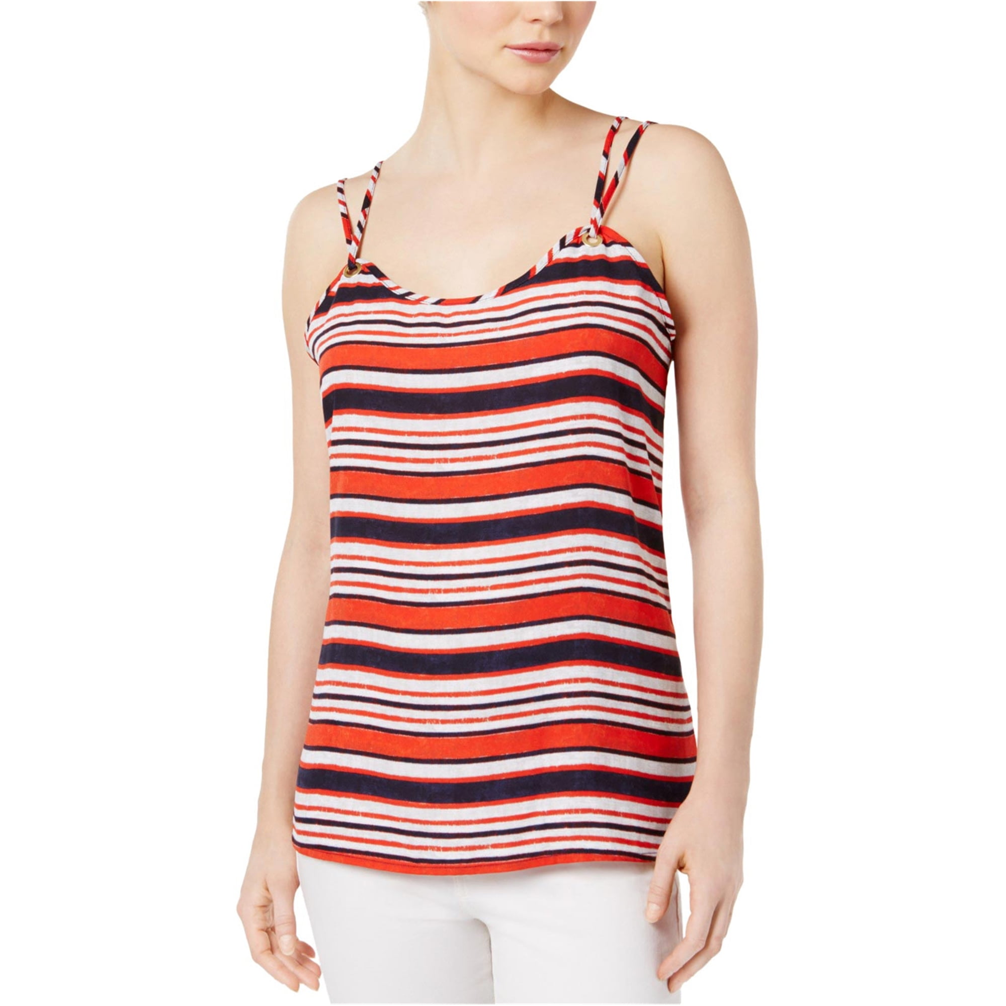 revolutie Absurd Geleerde Kensie Womens Sandbox Stripe Cami Tank Top, Orange, X-Small - Walmart.com