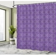thumbnail image 4 of Ambesonne Ethnic Shower Curtain, Eastern Floral Mandala Art, 69"Wx84"L, Blue Violet Quartz, 4 of 4