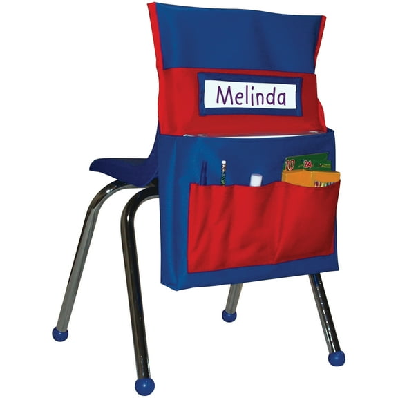 Carson Dellosa Chairback Buddyâ„¢ Blue and Red Pocket Chart Storage (1 piece)