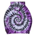 thumbnail image 4 of QQAMB Tie Dye Sweatshirts for Women Fall Trendy Drawstring Long Sleeve Hoodies Sweatshirts with Pocket Purple XL, 4 of 5