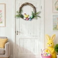 thumbnail image 6 of Easter Door Wreath Eggs Wreath for Kitchen, Hanging Decoration Boho Easter Egg-Shaped Rattan Wreath, Welcome Sign for Front Door Decor Wall Window, 6 of 6