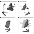 thumbnail image 3 of Arkon Countertop or Desktop Tablet Stand for iPad Pro iPad Air iPad Galaxy Note Galaxy Tab Retail Black, 3 of 3