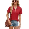 thumbnail image 3 of Camiseta de Corta para Mujer, Color Rojo, Talla XL, 3 of 6