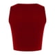 thumbnail image 5 of Sexy Casual mujer sin mangas sólido cuello redondo Tops señoras blusa Crop chaleco Pompotops lopia987933, 5 of 6