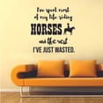 thumbnail image 3 of Most of Life Riding Horses Cowboy Cowgirl Quote Country Life Quotes Wall Sticker Art Decal for Girls Boys Room Bedroom Garage House Fun Home Decor Stickers Wall Art Vinyl Decoration Size (10x10 inch), 3 of 3