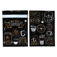 thumbnail image 3 of 10x13 Inch Coffee Designer Mailers, Designer Self Sealing Shipping Mail Bags for T shirts, Clothing, Coffee grounds, beans, Herbs, Spices, 3 of 10