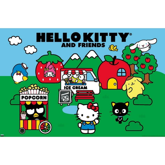Hello Kitty and Friends: 21 Core - Field Wall Poster, 22.375" x 34"
