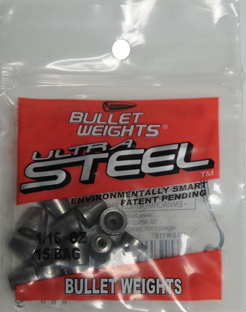 Bullet Weights® USBW11624 Ultra Steel™ Bullet Weight Size 1/16 oz