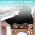 thumbnail image 3 of Premium Chickens Pattern Memory Foam Seat Cushion Ergonomic Chair Pad for Office Chair, Car, Airplane & Bleachers Sciatica, Tailbone Hip & Back Pain Relief - Chair Cushion for Long Office Workers., 3 of 5