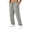 Gray, variant on Dwelliawo Mens Drawstring Pants, Elastic Waist Straight Leg Casual Trousers, Lightweight Breathable Workout Pants For Daily Athletic Army Green M