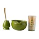 thumbnail image 4 of Juego de 4 piezas para preparar matcha con tazón y utensilios Verde profundo, 4 of 9