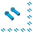 thumbnail image 2 of Vogacara Accesorio de actualización de soporte de cabeza de bola de 2 uds, extremos de barra de amarre de hilo inverso positivo de Metal, pieza de coche Azul 10piezas Vogacara CBP318344, 2 of 5