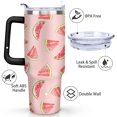 thumbnail image 3 of Watermelon 40 OZ Tumbler Cup with Lid and Straw for Water Iced Tea Coffee Smoothie and More, 3 of 7