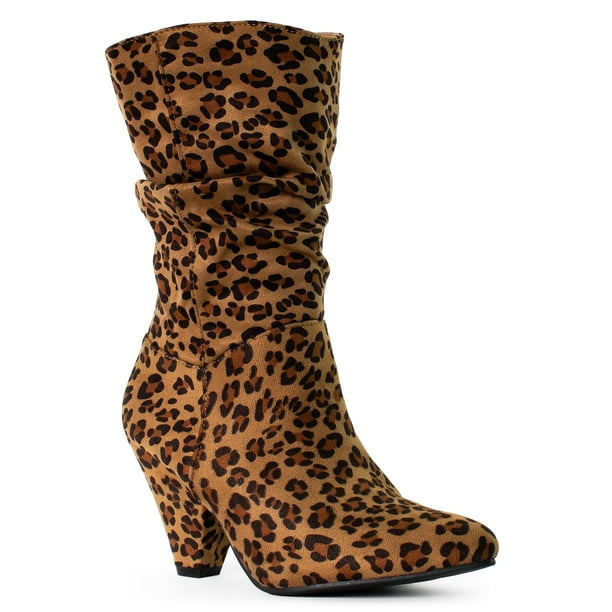 ankle boots with cone heel