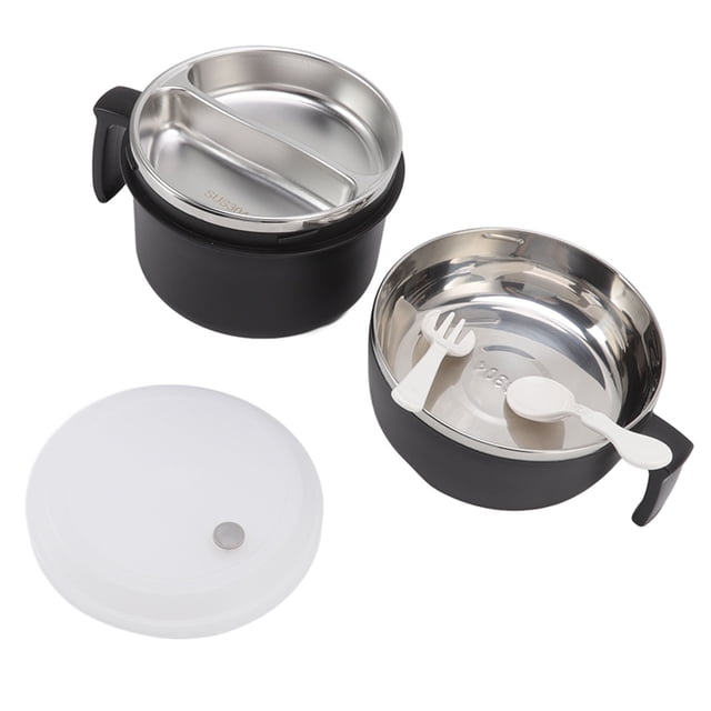 Fiambrera con tazón de Fideos ANGGREK Acero inoxidable 304 Doble Capa