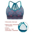 thumbnail image 6 of FUTATA 1-3 Pack Sports Bras For Women Longline Padded Bras Criss-Cross Back Yoga Bras Medium Support Impact Workout Running Bras Crop Tops, 6 of 6