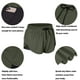 thumbnail image 3 of Pantalones cortos deportivos YONGSHENG Cintura elástica con cordón de doble capa para mujer con bolsillos, 3 of 3