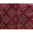 thumbnail image 4 of oneOone Georgette Viscose Carmine Red Fabric Geometric Bandhani Sewing Material Print Fabric By The Yard 42 Inch Wide, 4 of 4