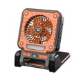 thumbnail image 1 of Bearachild Ventilador recargable ABS con giro y plegado de 180°, silencioso y portátil, carga USB tipo C. Electrodomésticos naranja, 1 of 5