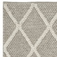 thumbnail image 4 of SAFAVIEH Natura Tracery Geometric Diamonds Wool Area Rug, Grey, 3' x 5', 4 of 6