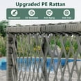 thumbnail image 3 of Outdoor Furniture Set, Patio Rattan Wicker Furniture Conversation Set with Cushions and Coffee Table, Garden Terrace Deck Sectional Sofa Set, 3 of 8