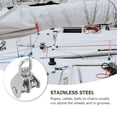 thumbnail image 3 of MasteelfCA 2 Pcs Pulley Block Double Swivel Pulley Roller Stainless Steel Pulley Rigging, 3 of 7