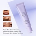 thumbnail image 4 of Crema depilatoria facial para mujeres + suero calmante gratis, crema depilatoria suave para rostro y cuerpo, piel sensible, piel suave y duradera., 4 of 4