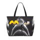 thumbnail image 1 of Fotbe Black And White Shark Bolsa de Viaje para Playa - Resistente al Agua, Bolsa Tote de Gran Capacidad y Ligera con 7 Bolsillos para Mujeres y Hombres, 1 of 7