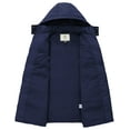thumbnail image 5 of WenVen Women's Puffer Jacket Warm Winter Coat Quilted Fleece Jacket Navy S, 5 of 8