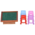 thumbnail image 4 of Mesa de Mahjong ANGGREK 1:12 con taburete para casa de muñecas, 4 of 8
